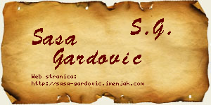 Saša Gardović vizit kartica